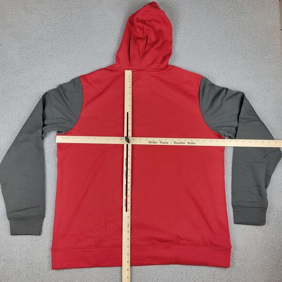 Fanatics Tampa Bay Buccaneers Mens 2XL Sweatshirt Red Fleece Pullover Hoodie NFL - Picture 12 of 14